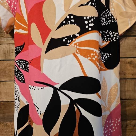 Apt 9 women's tropical floral contemporary print slip on dress size M - Picture 6 of 12